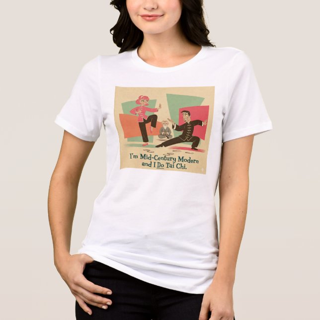 Camiseta Tai Chi Moderno de Meados do Século (Frente)