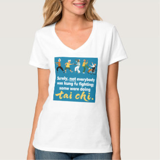 Camiseta Tai Chi, não luta de kung fu.