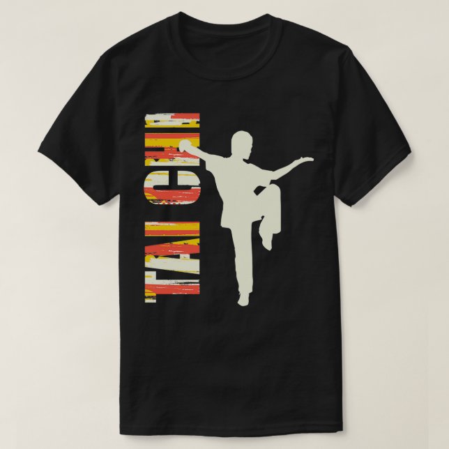 Camiseta Tai Chi Shadow Boxing Asian Martial Arts 1 (Frente do Design)