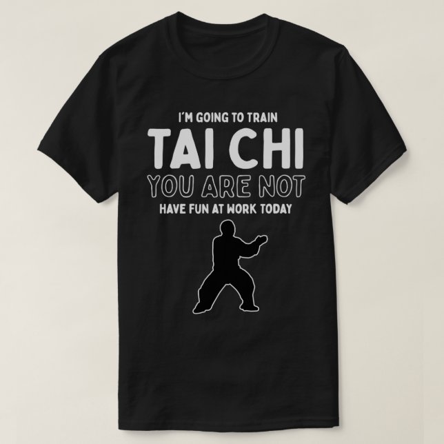 Camiseta Taiji Chuan Martial Arts Chinês Shadow Boxin ai (Frente do Design)
