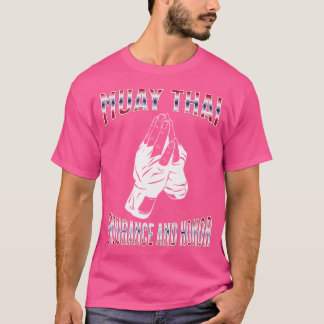 Camiseta Tailandês Boxing Muay Thai Endurance E Honra Muay