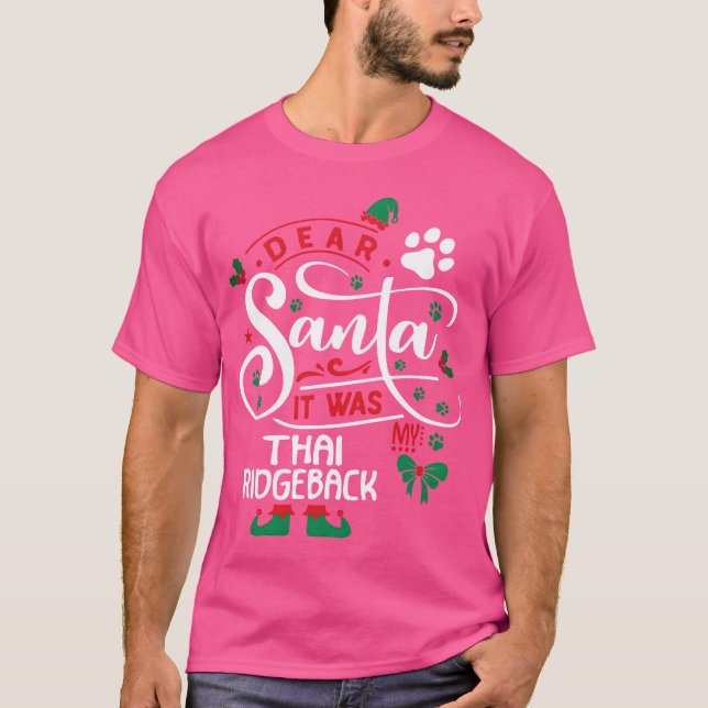 Camiseta Tailandês Ridgeback Cachorro Cachorro Cachorro Cac (Frente)