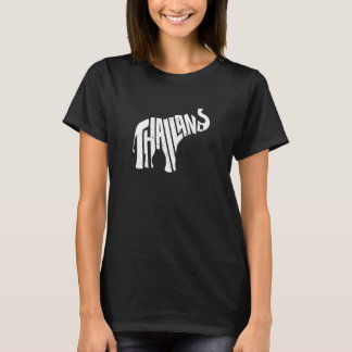 Camiseta Tailândia, asiático Elefante - Word Animal