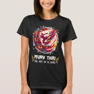 Camiseta Tailândia Boxe Tailandês MMA Arte dos Oito Membros