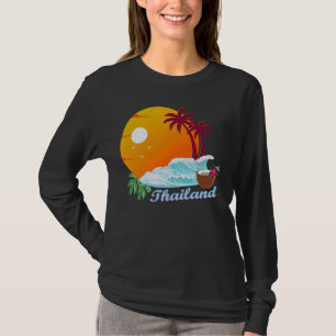 Camiseta Tailândia Palmas de férias de praia Koh Samui Bang