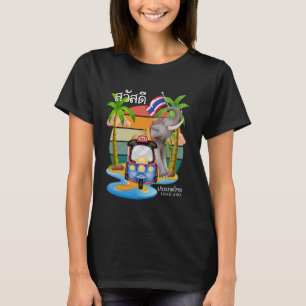 Camiseta Tailândia Sawasdee Tailandesa Viagem de Férias no