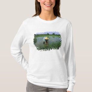 Camiseta Tailândia, Sukhothai. Agricultor de arroz. SR.