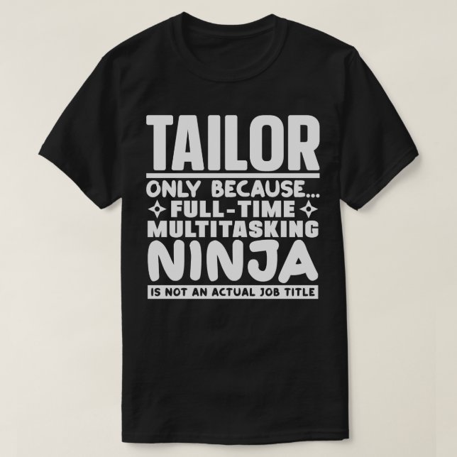 Camiseta Tailor Ninja (Frente do Design)