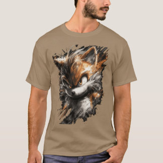 Camiseta Tails Miles de Sonic the Hedgehog Impressão Maneir