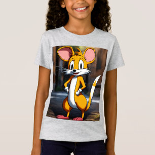 Camiseta Tails Reimaginado como um Rato – Conceito de Arte