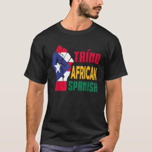 Camiseta Taino - Africano Espanhol Porto Rico Bandeira Tain