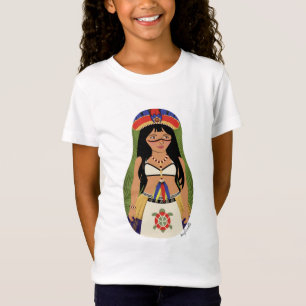 Camiseta Taino de meninas de Boriken Puerto Rico Matryoshka