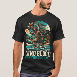 Camiseta Taino Warrior Puerto Rico Indígenas Carribbean Cu