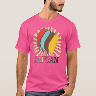 Camiseta Taipei Taiwan Mapa Chinês de Taiwan Livre V