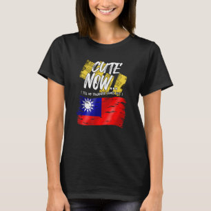 Camiseta Taiwan Bandeira Taiwanesa Orgulhoso Fofo Até O Meu