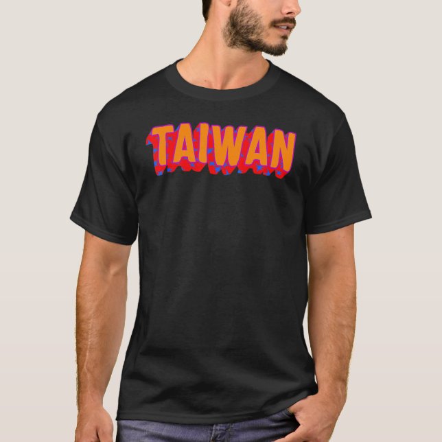Camiseta Taiwan Belo País Formosa Chinês (Frente)