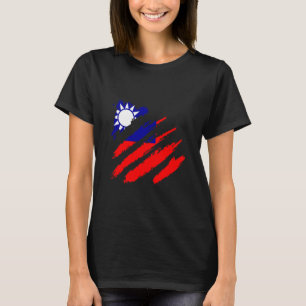 Camiseta Taiwan Garra Orgulho Taiwanês Raízes Taiwanesas Ta