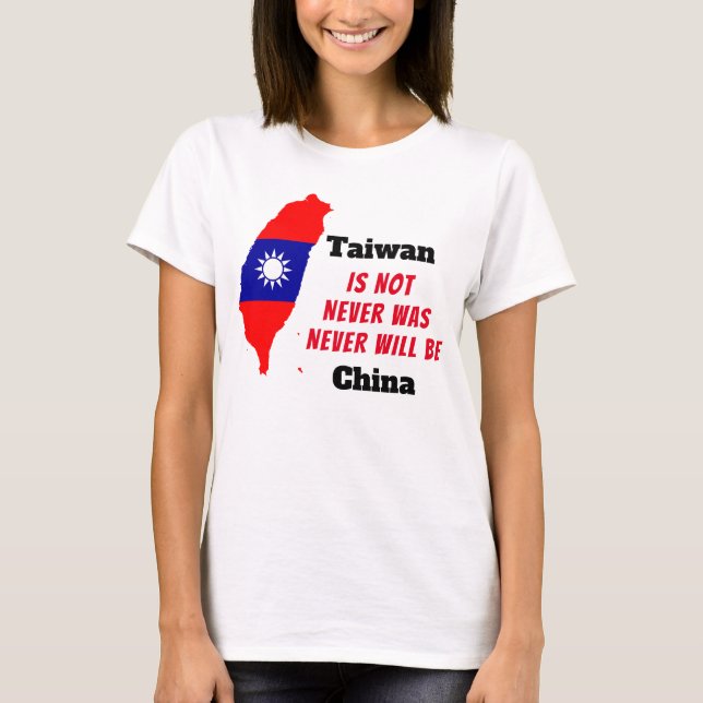 Camiseta Taiwan NÃO É A China (Frente)