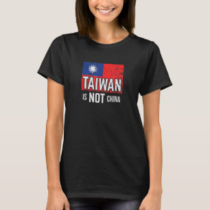 Camiseta Taiwan Não É China Apoie Bandeira Independente de 