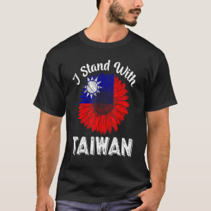 Camiseta Taiwan Retro Vintage Bandeira de Girassol
