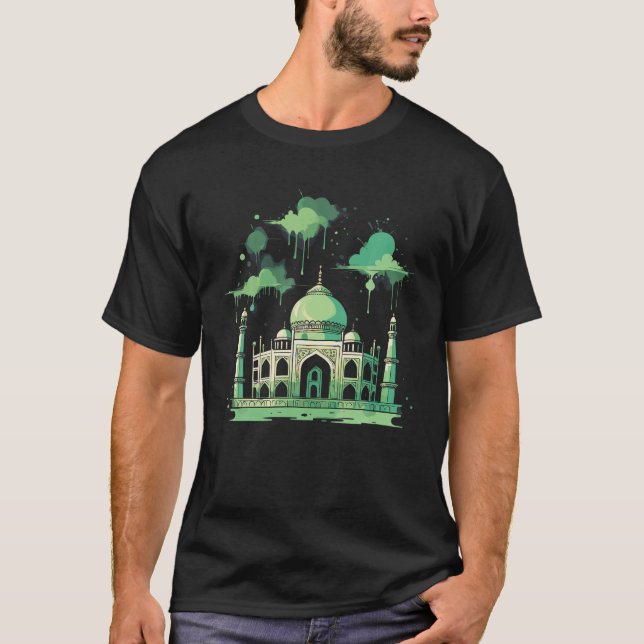 Camiseta Taj Mahal Matching Family Vacing Single Magic Ar (Frente)