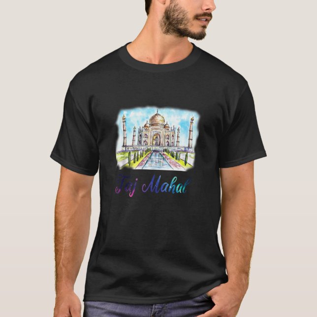 Camiseta Taj Mahal O Tumba Indian Agra Viagem Souvenir Mo (Frente)