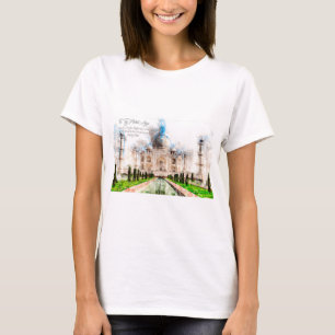 Camiseta Taj Mahal Watercolor