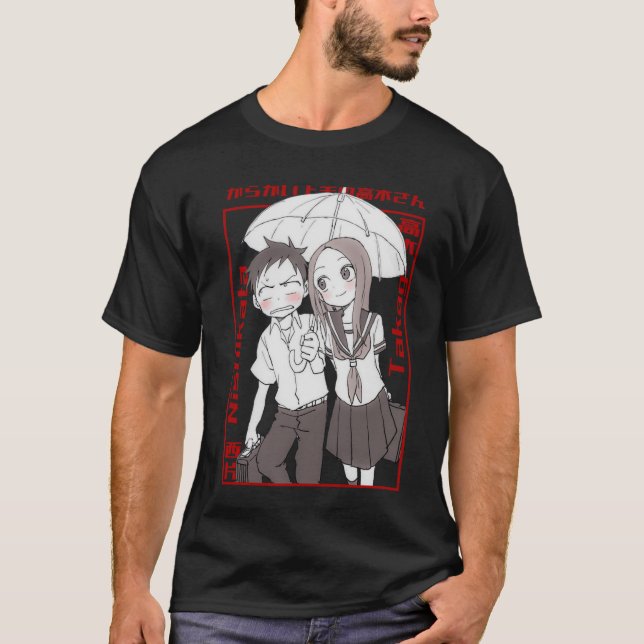 Camiseta Takagi E Nishikata ANIME MANGA CARTOON MEME GIFT (Frente)