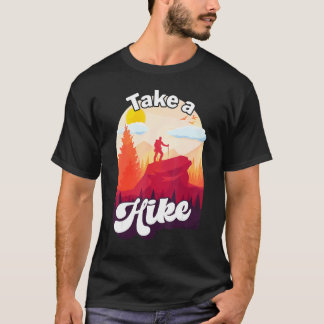 Camiseta Take a Hike Wildness Campfire Outdoor Survival Bus