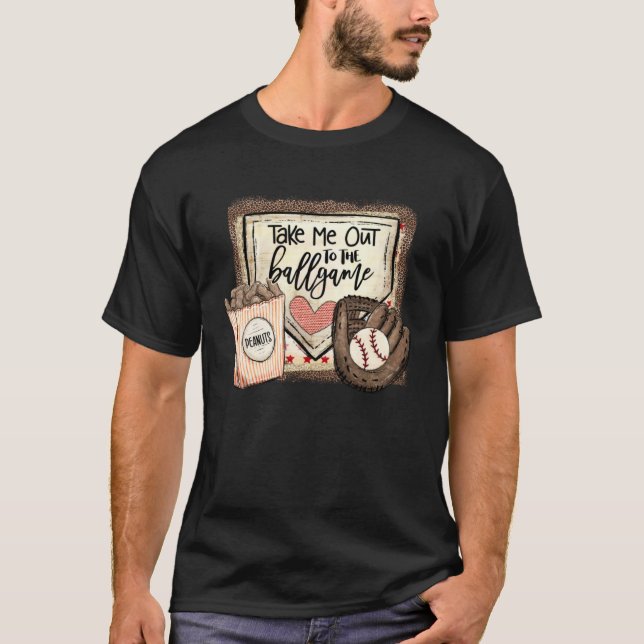 Camiseta Take Me Out To The Ball Game Baseball Softball Leo (Frente)