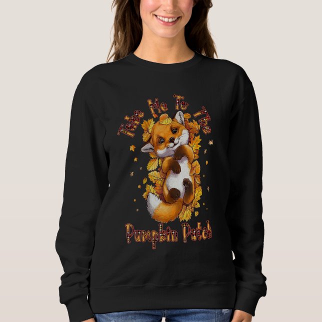 Camiseta Take Me To The Pumpkin Patch Red Forest Fox Baby A (Frente)