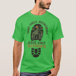 Camiseta Take Only Memories Leave Only Footprints Eco Hikin
