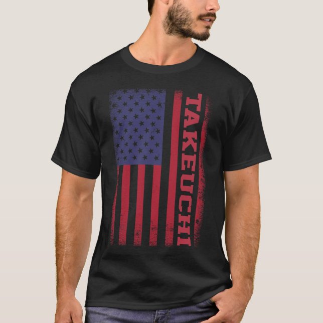 Camiseta TAKEUCHI American Flag (Frente)