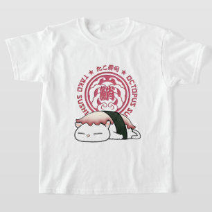 Camiseta Tako Octopus Sushi Cat