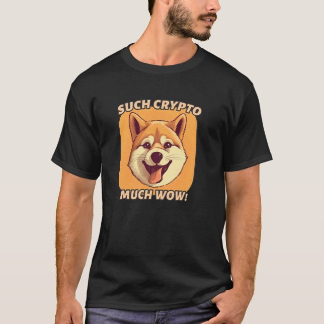 Camiseta Tal Criptomoeda, Muito Wow u2013 Meme Divertido do (Frente)