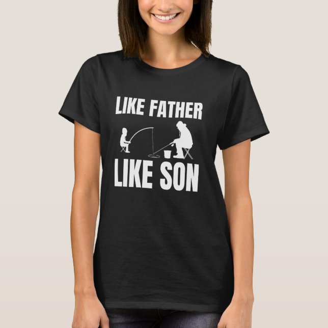 Camiseta Tal Pai Tal Filho Pescando no Gelo (Frente)