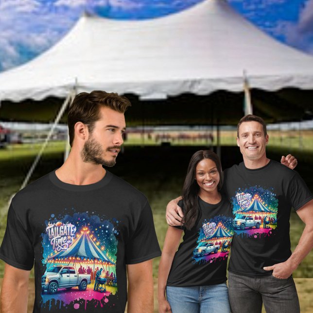 Camiseta Talento de Festa de Tempo de Personalização (Tailgate Time Collection with tent  T-Shirts)