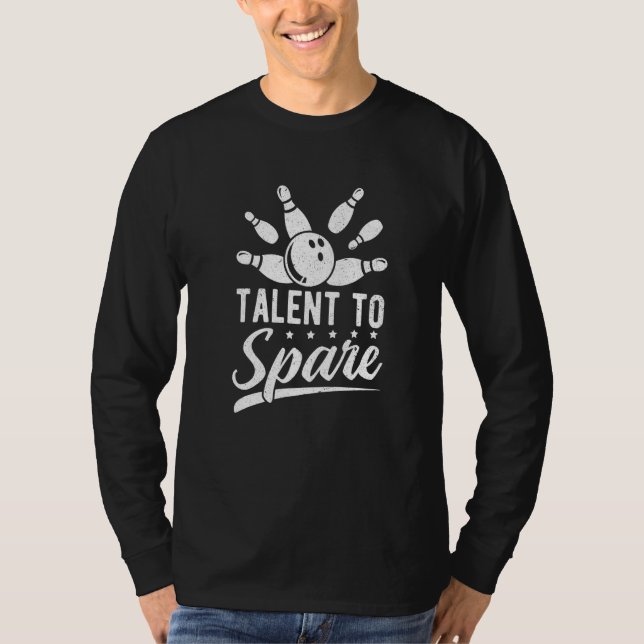 Camiseta Talento De Jogador De boliche Para Boliches Sobres (Frente)