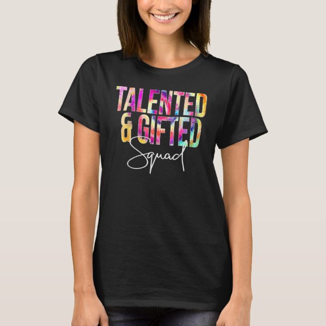 Camiseta Talento e Equipe Ed Tiedye Apreciação Escolar (Frente)