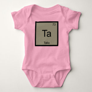Camiseta Talia Nome Química Elemento Tabela Periódica