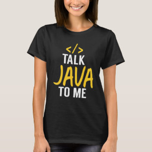 Camiseta Talk Java - Código do desenvolvedor de software Ja