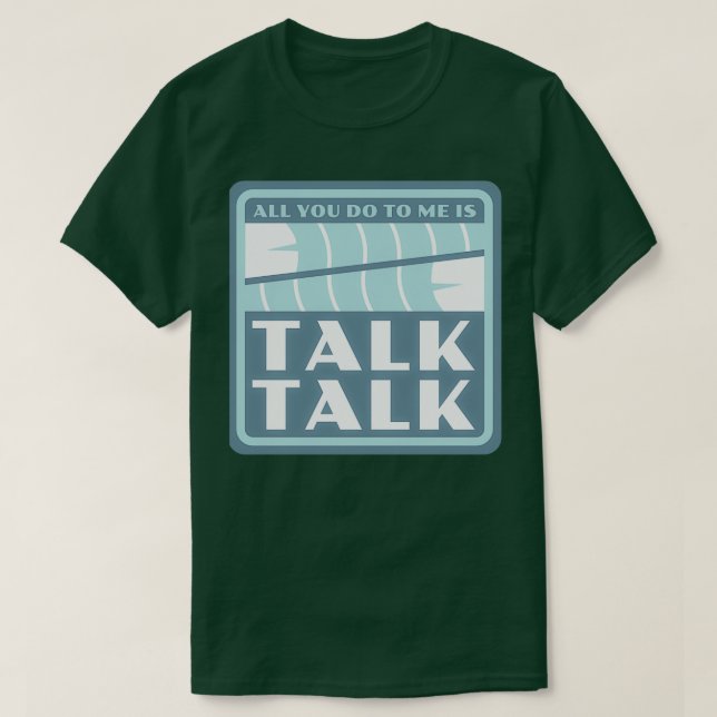 Camiseta Talk Talk Sticker (Frente do Design)