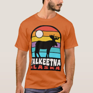 Camiseta Talkeetna Alaska Moose Crachá