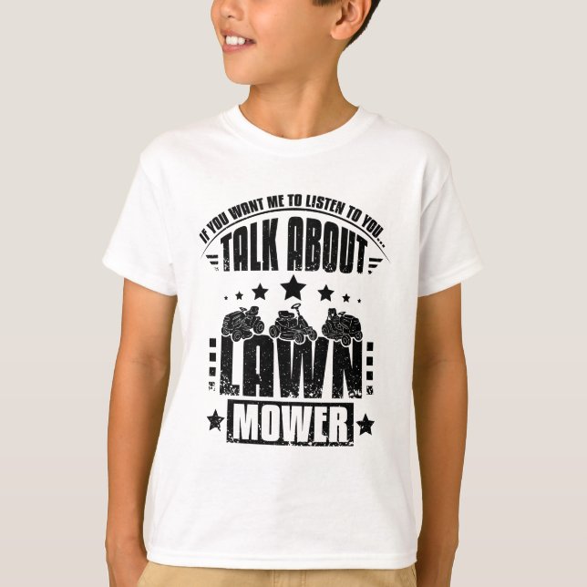 Camiseta Talking About Lawn Mower (Frente)