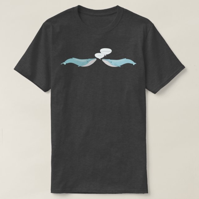 Camiseta Talking blue whales (Frente do Design)