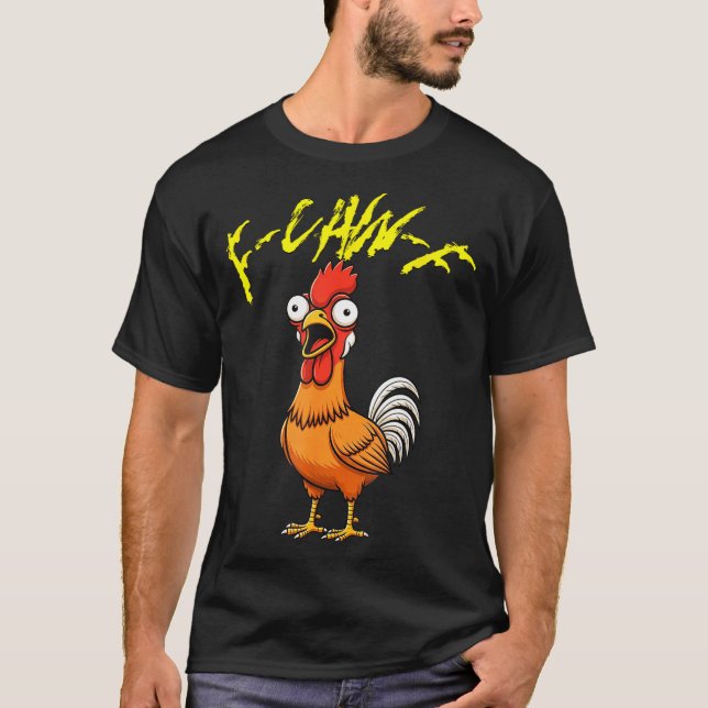 Camiseta Talking Funny Chicken  (Frente)