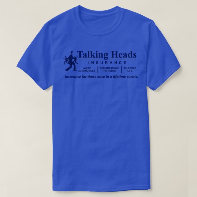 Camiseta Talking Head Insurance (Frente do Design)