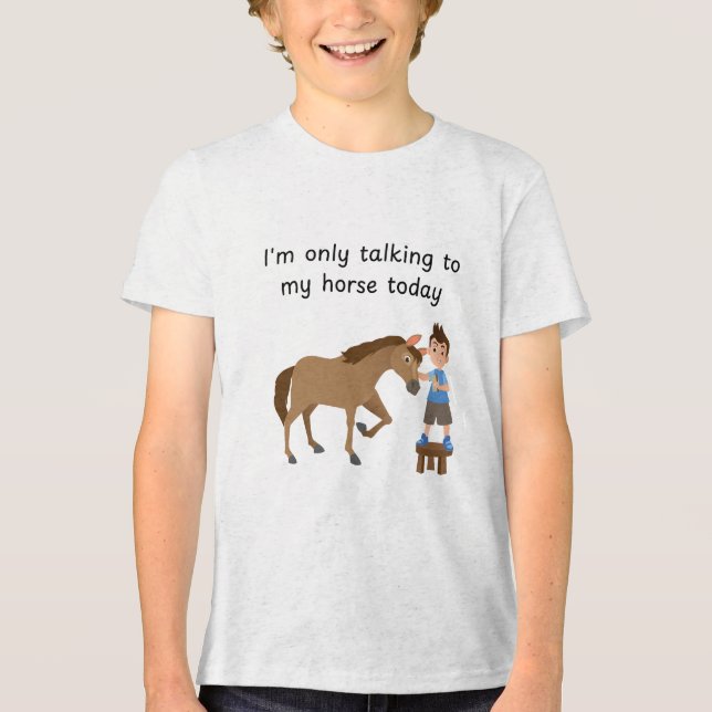 Camiseta Talking with horse boy (Frente)