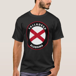 Camiseta Talladega Alabama AL Bandeira Crachá Férias
