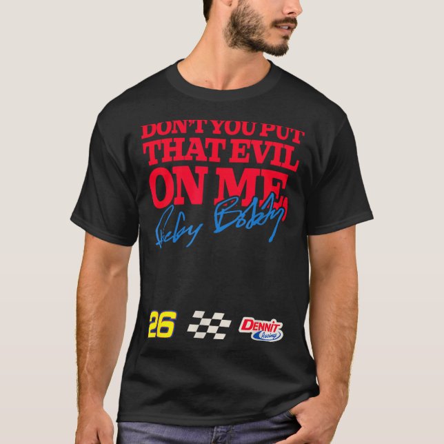 Camiseta Talladega Nights Don't Put That Evil On Me Funny M (Frente)